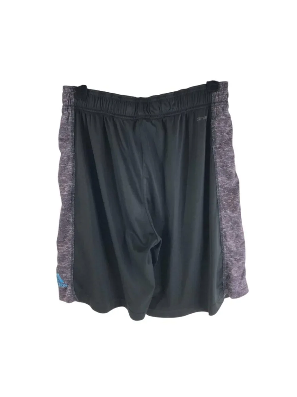 Adidas Mens Athletic Basketball Training Shorts Pockets Drawstring Black Gray S